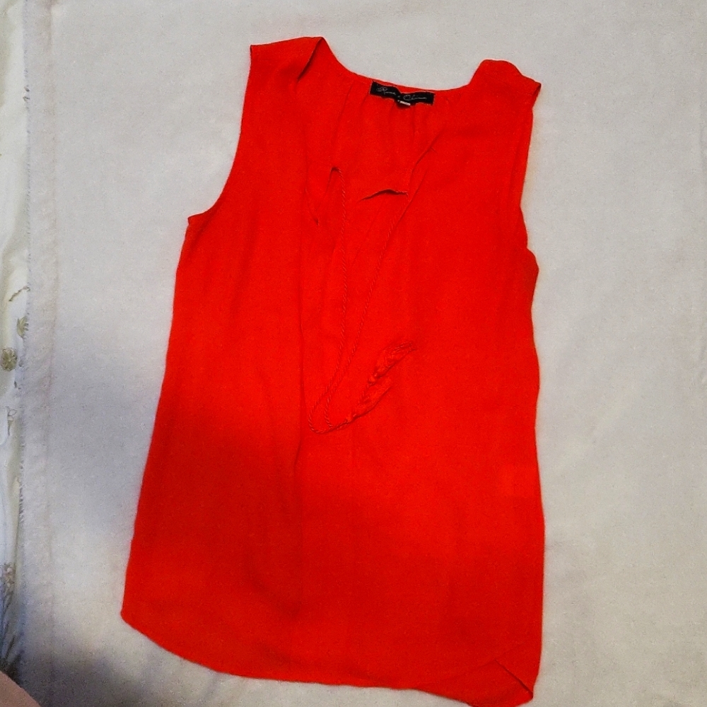 Rose & Olive Tank Blouse | Size M | Coral